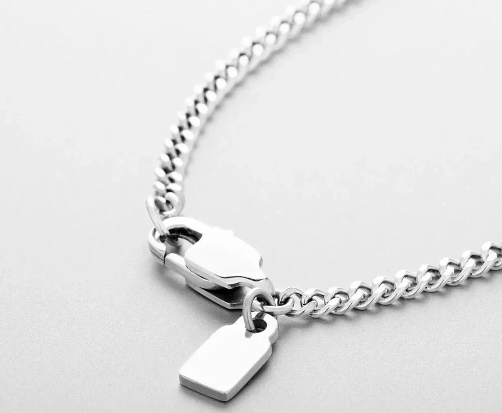 Colar Padlock Silver
