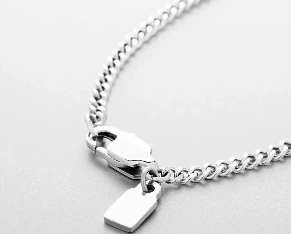 Colar Padlock Silver